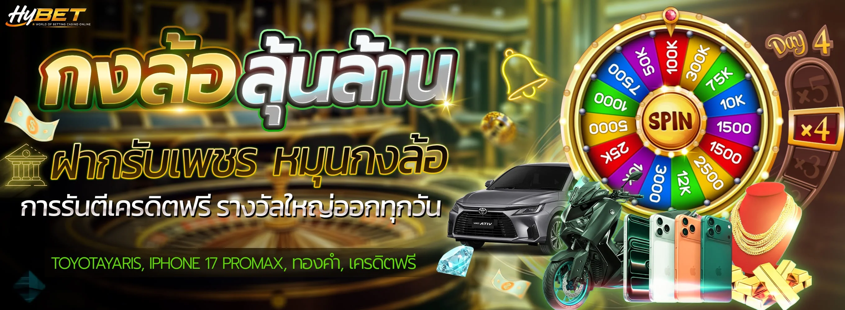 โปรโมชันและเครดิตฟรีสมาชิกใหม่ HYBET